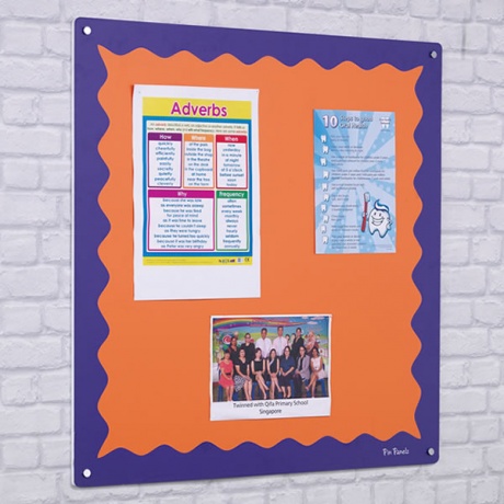 Primary Pin Panelz Frameless Wave Border Noticeboard